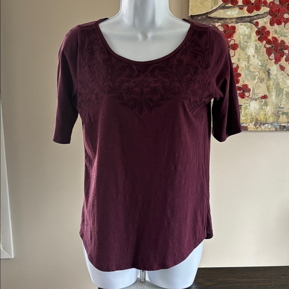 Loft vintage soft embroidered shirt